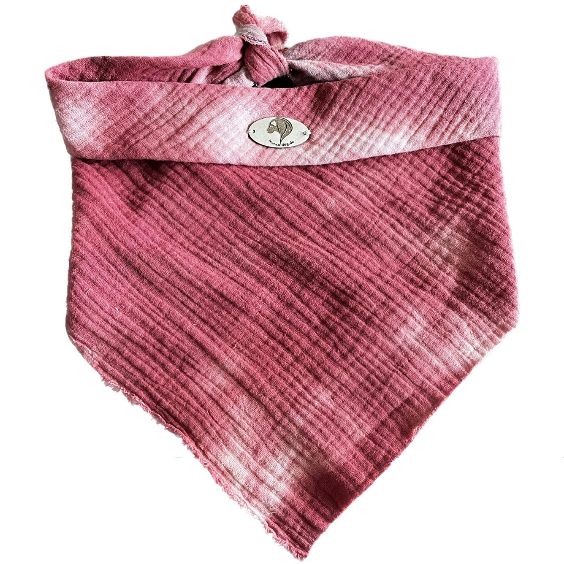 Neckerchief muslin - batik red-gray