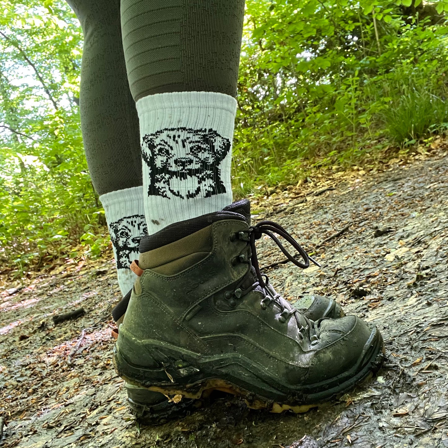 Socks - "The Walking Dog" white