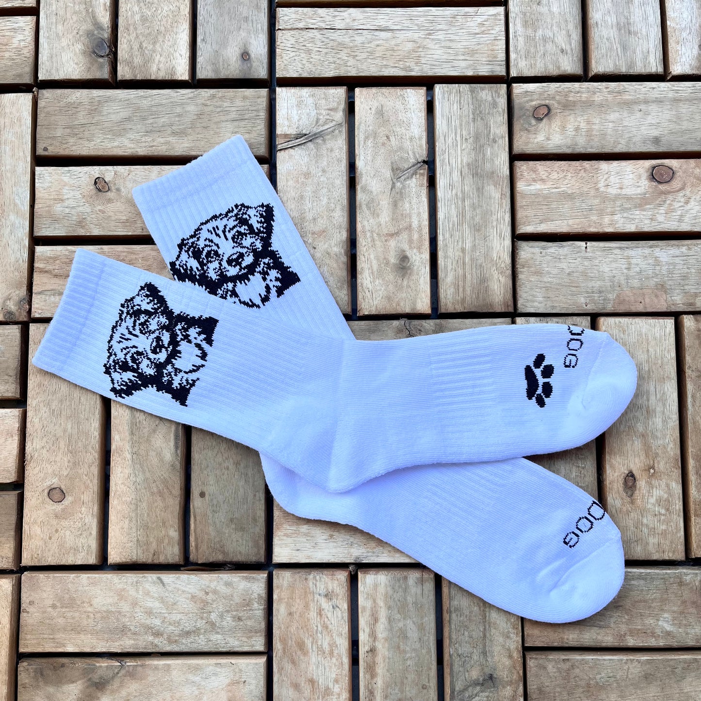 Socks - "The Walking Dog" white