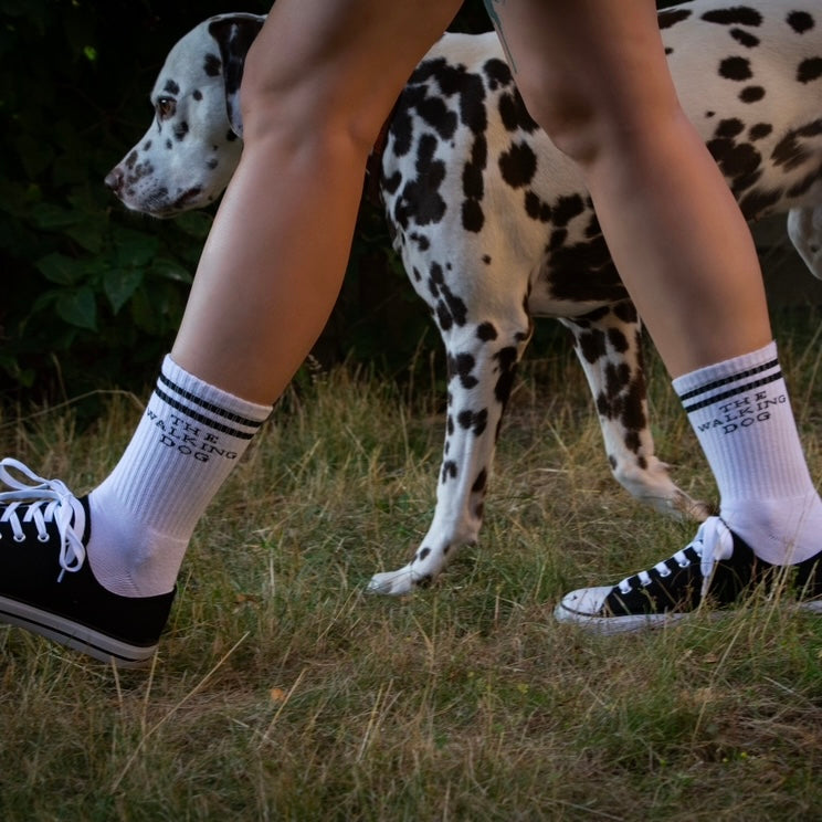 Socken - "The Walking Dog" weiß