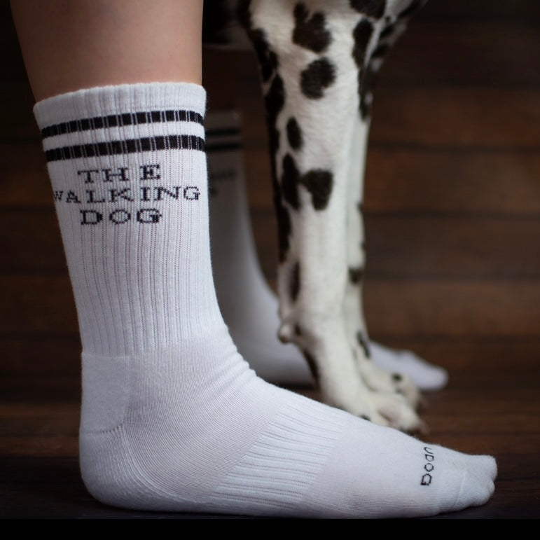 Socken - "The Walking Dog" weiß