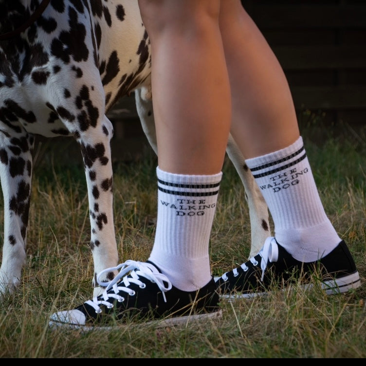 Socken - "The Walking Dog" weiß
