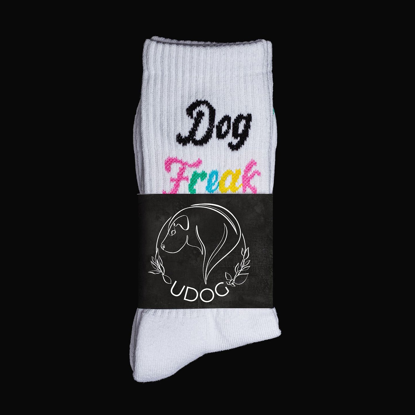 Socks - "Dog Freak" white