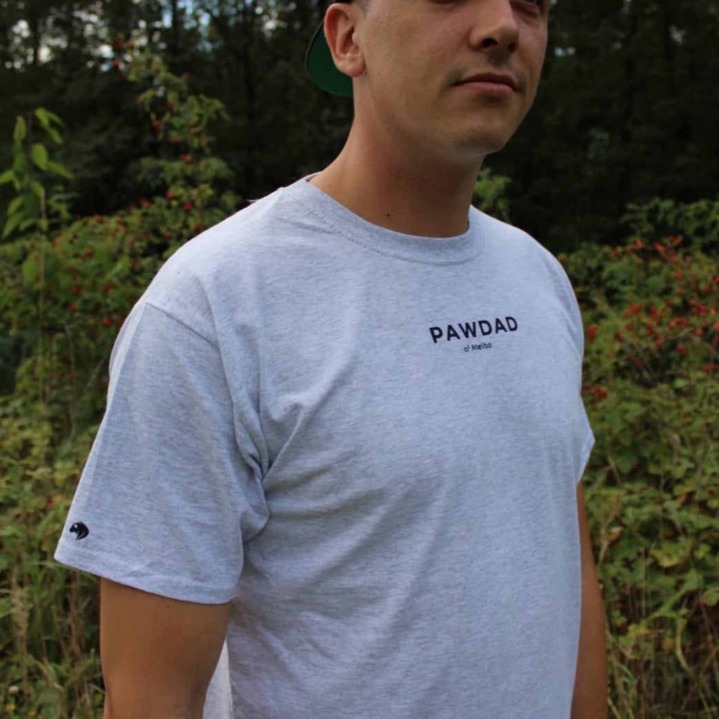 Shirt "PAWDAD" - gray - customizable