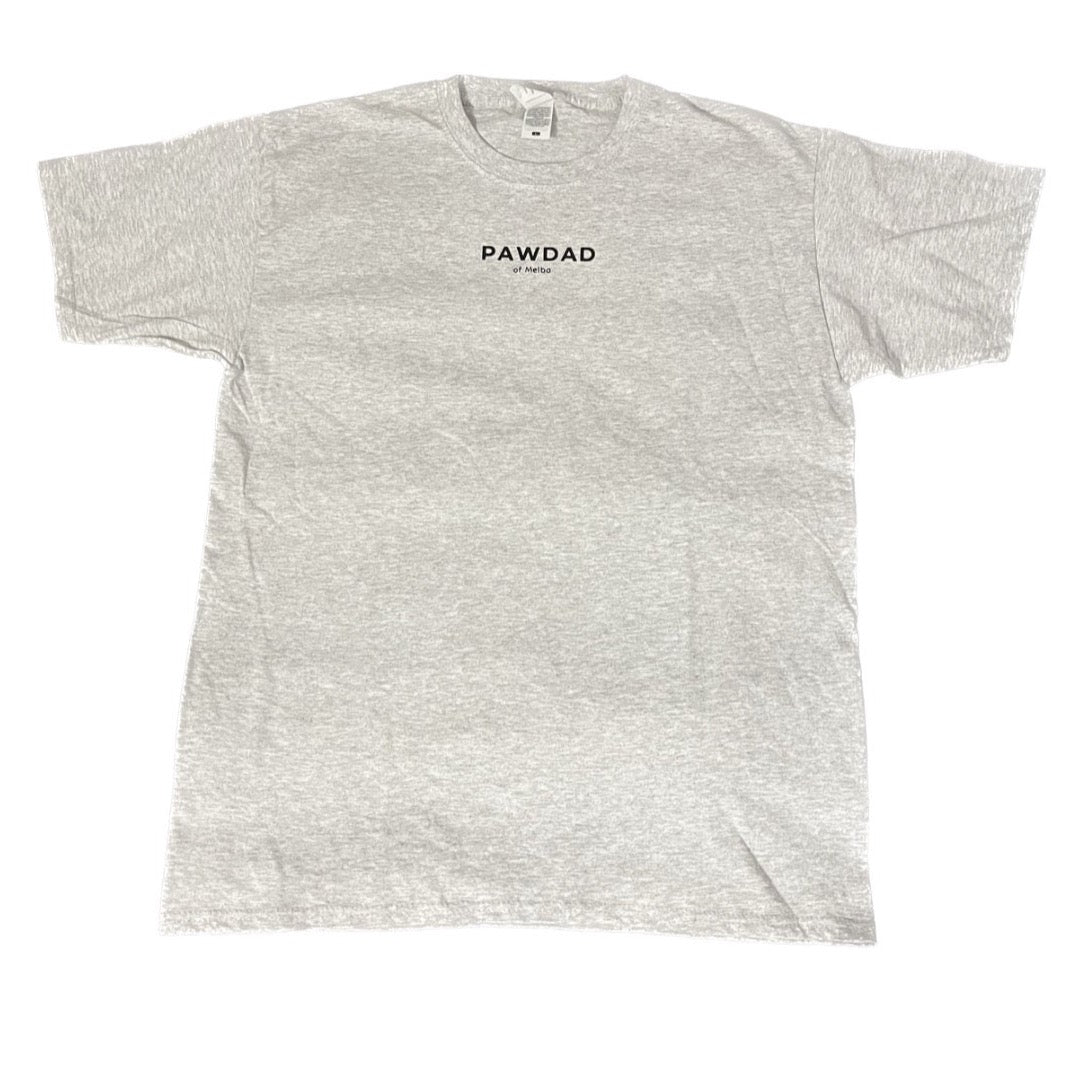 Shirt "PAWDAD" - gray - customizable