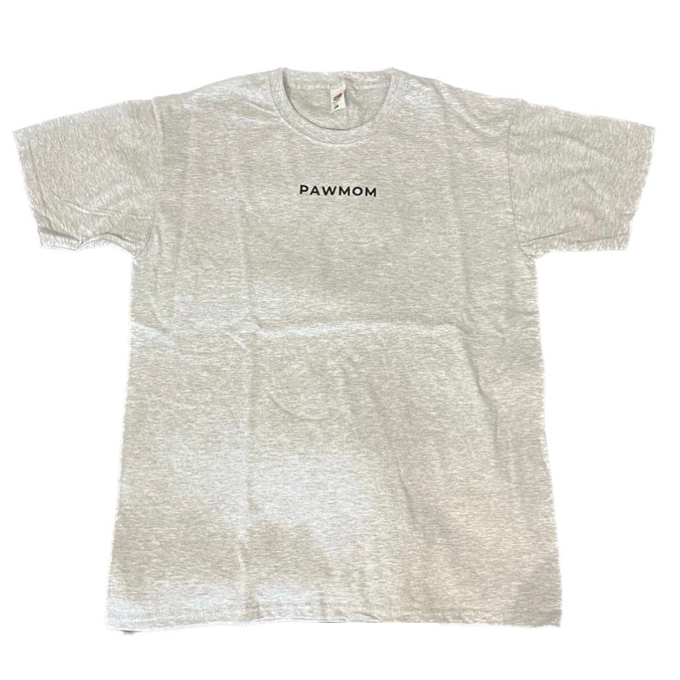 Shirt "PAWMOM" - gray