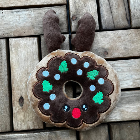 Toy reindeer donut