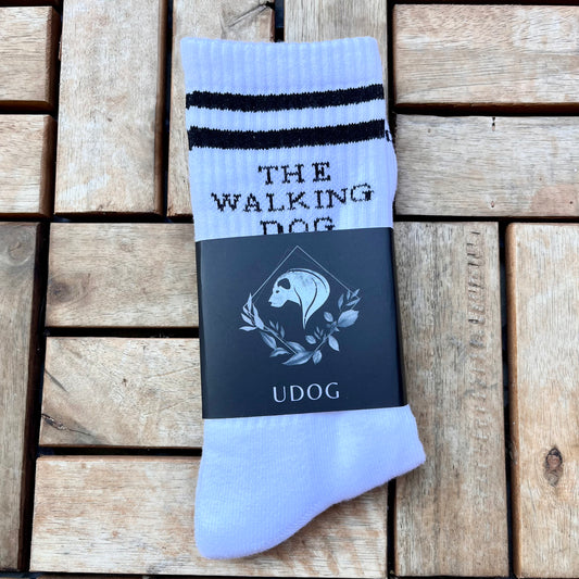 Socken - "The Walking Dog" weiß