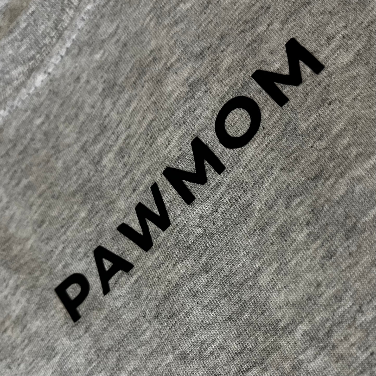 Shirt "PAWMOM" - gray