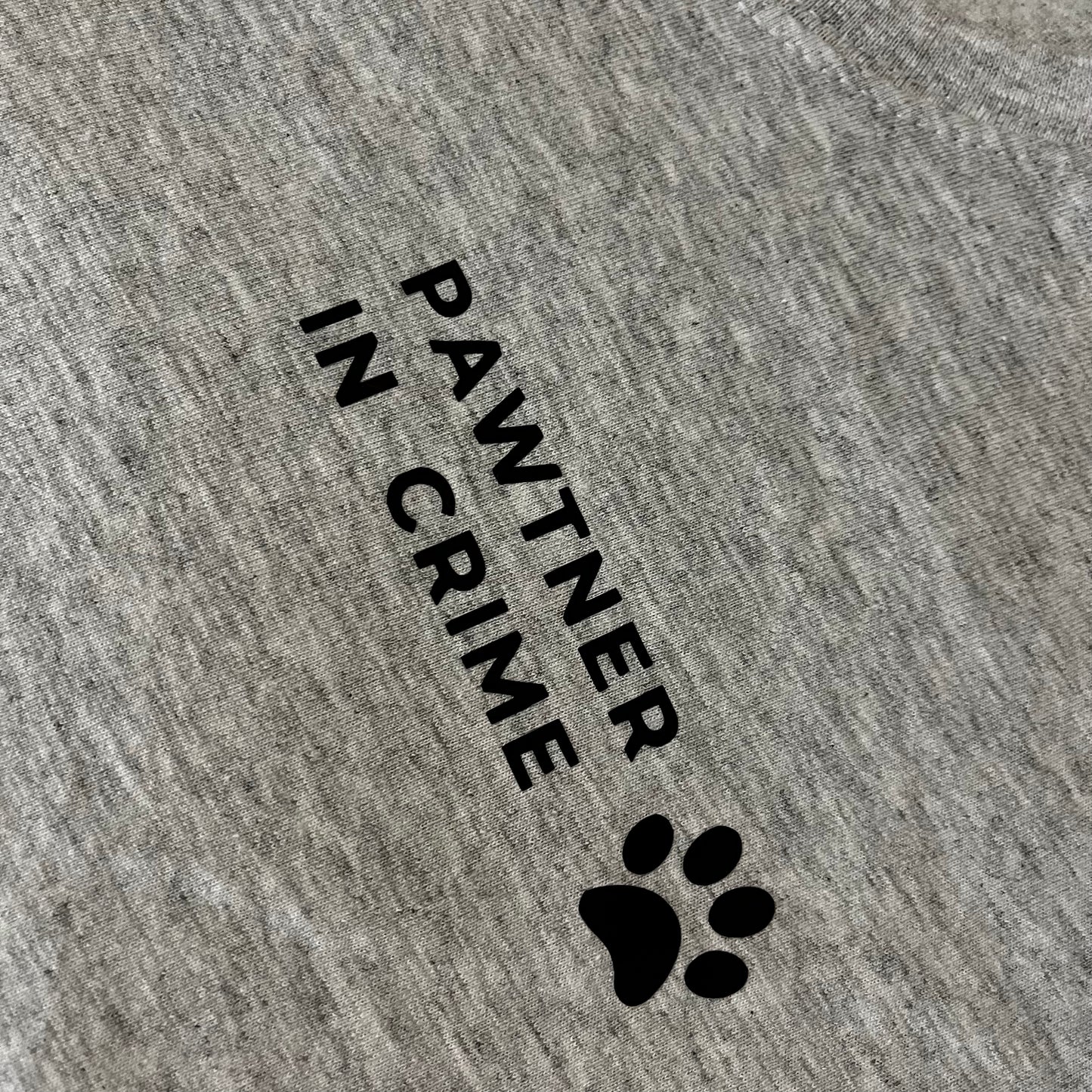 Shirt "Pawtner in crime" - grau