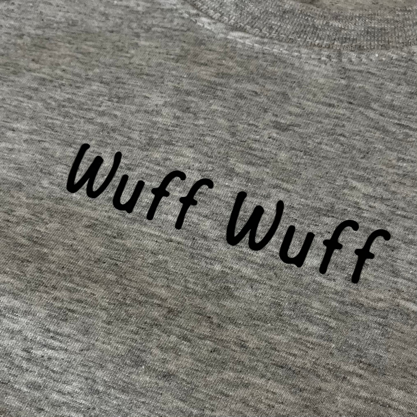 Shirt "Wuff Wuff" - grau