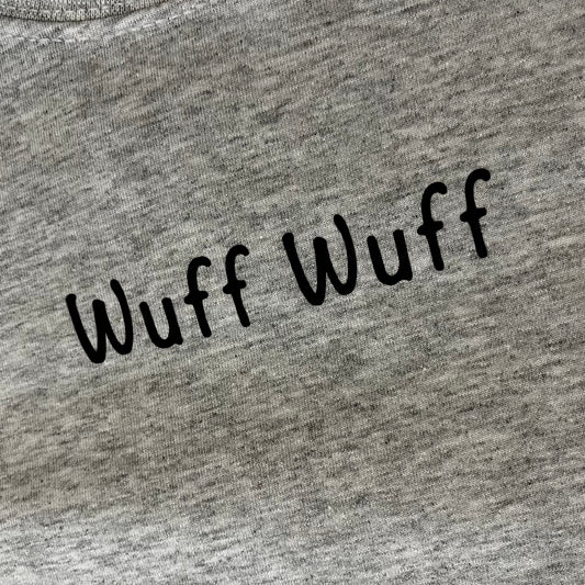 Shirt "Wuff Wuff" - grau