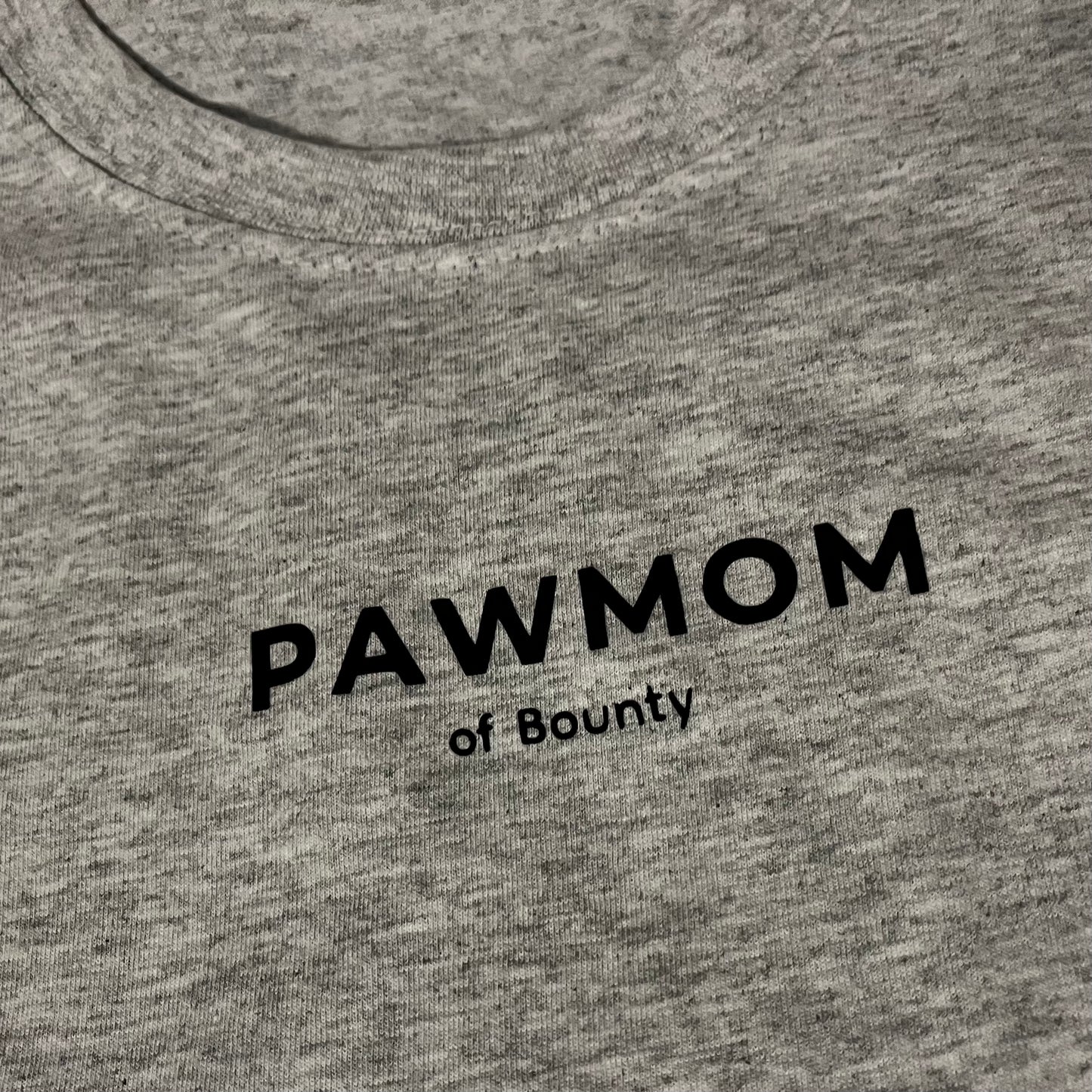 Shirt "PAWMOM" - grau - personalisierbar