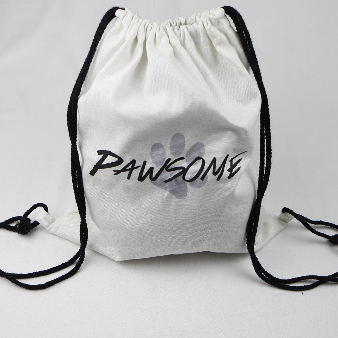 Pawsome canvas bag