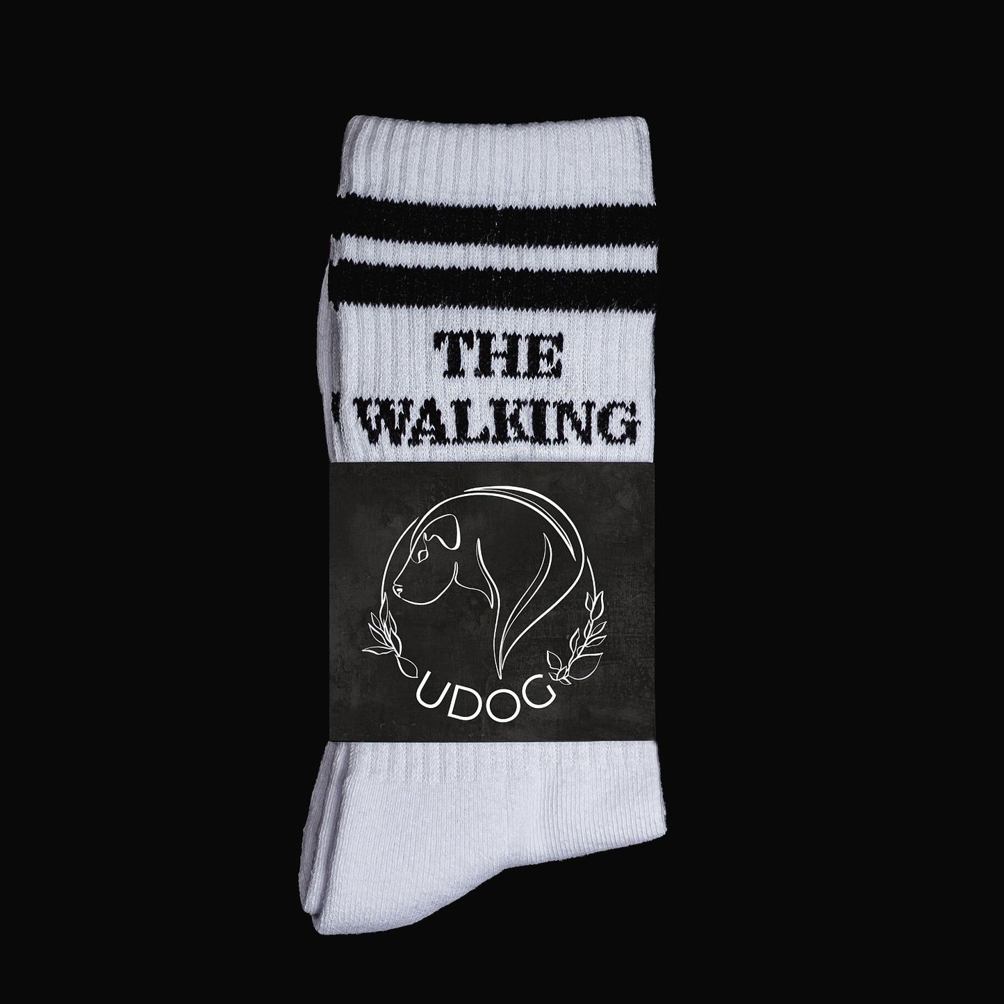 Socken - "The Walking Dog" weiß