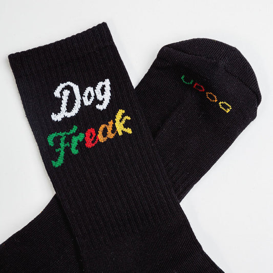 Socken - "Dog Freak" schwarz
