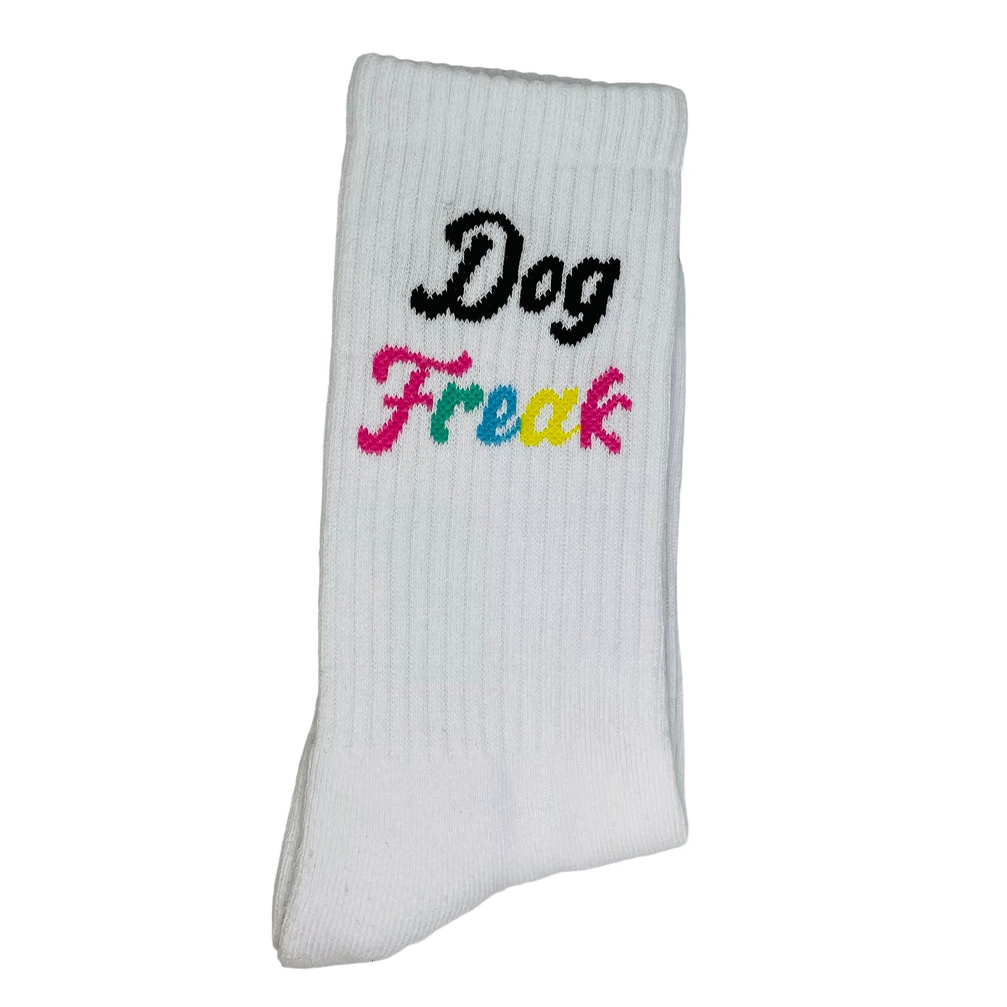 Socken - "Dog Freak" weiß